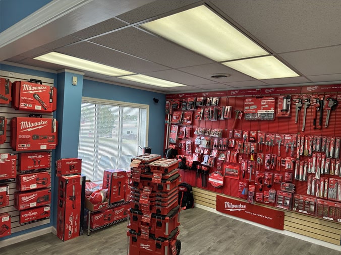 Milwaukee tools - full line on display at Hughes Supply Sanford
